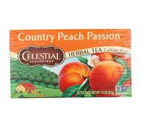 Celestial Seasonings – Tisane Country Peach Passion sans caféine – 20 sacs