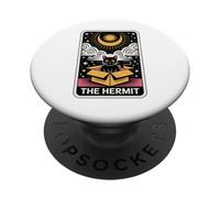 The Hermit Tarot Card in Box Mystic Funny Cat in Box PopSockets PopGrip Adhésif