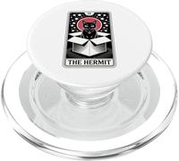 The Hermit Tarot Card in Box Mystic Funny Cat in Box PopSockets PopGrip pour MagSafe