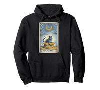 The Hermit Tarot Card in Box Mystic Funny Cat in Box Sweat à Capuche