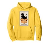 The Hermit Tarot Card in Box Mystic Funny Cat in Box Sweat à Capuche