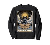 The Hermit Tarot Card In Box Mystic Funny Cat In Box Sweatshirt