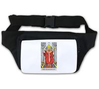 The Hierophant Sac banane avec logo pour tarot Blanc