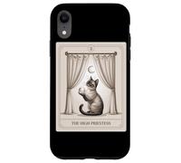 The High Priestess Carte de Tarot avec Chat Siamois Mystique Coque pour iPhone XR