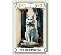 The High Priestess: Vintage Cat Tarot Notebook for Inspired Journaling: 22 Unique Tarot-Inspired Cat Designs for Mystical Journaling and Everyday Inspiration