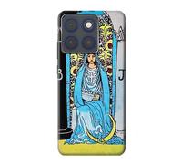 The High Priestess Vintage Tarot Card Etui Coque Housse pour Motorola Edge 70