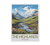 The Highlands Scotland，Puzzle 1500 Pieces Paper Puzzle Adult Children's Educational Toy Family Decompression Game（57x87cm）-FI55