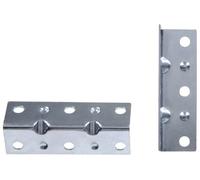 The Hillman Group 852184 Lot de 4 équerres d'angle intérieures plaquées zinc 8,9 x 1,9 cm