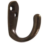 The Hillman Group 852899 Clothes Hook- Antique Brass 2-Pack by The Hillman Group