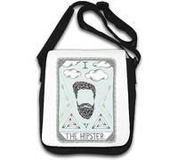 The Hipster Sac à bandoulière humoristique Motif carte de tarot Blanc