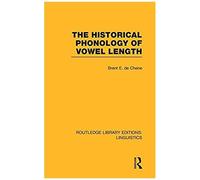 The Historical Phonology Of Vowel Length