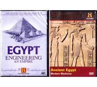 The History Channel Egypt : Engineering an Empire , Ancient Egypt Modern Medicine : All About Egypt 2 Pack