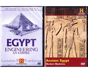 The History Channel Egypt : Engineering an Empire , Ancient Egypt Modern Medicine : All About Egypt 2 Pack