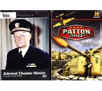 The History Channel : General Patton 360 Complete Season One , Biography Admiral Chester Nimitz : Great Military Leaders 2 Pack : 4 DVD Set