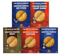 The History Channel Presents Military Battle History Box Set : Battle History of the United States Coast Guard , Battle History Of The United States Air Force , Battle History Of The United States Army , Battle History Of The United States United Stated Navy , Battle History Of The United States Marines : 5 DVD Box Set - 800 Minutes