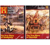 The History Channel : True Story Of Hannibal , True Story Of Gladiators : Ancient Warriors Combo Pack