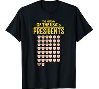 The History of The USA's Presidents T Shirt Tee Gift for Men Trend