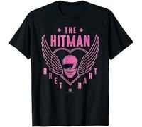 The Hitman Bret Hart 1 Color Skull T-Shirt Funny Vintage Gift Men Black M