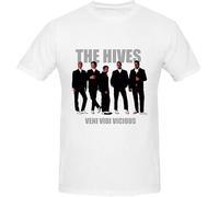 The Hives Veni Vidi Vicious Tee Shirts Mens White Manches Courtes(XX-Large)