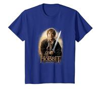 The Hobbit Bilbo and Sting T-Shirt, Enfant, Bleu Royal, 2 Ans