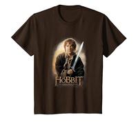 The Hobbit Bilbo and Sting T-Shirt, Enfant, Marron, 6 Ans