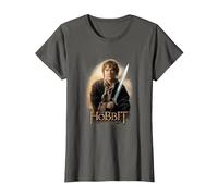 The Hobbit Bilbo and Sting T-Shirt, Femme, Asphalte, M