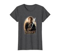 The Hobbit Bilbo and Sting T-Shirt, Femme, Chiné Foncé, M