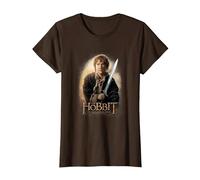 The Hobbit Bilbo and Sting T-Shirt, Femme, Marron, XL