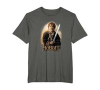 The Hobbit Bilbo and Sting T-Shirt, Homme Grandes Tailles, Asphalte, 5X Tall