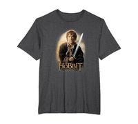 The Hobbit Bilbo and Sting T-Shirt, Homme Grandes Tailles, Chiné Foncé, 4X Tall