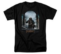 The Hobbit Bilbo Poster T Shirt Mens Movie Tee Baggins Black Black L