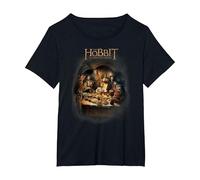 The Hobbit Feast T-Shirt, Femme Grandes Tailles, Noir, 5X