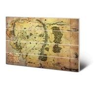 THE HOBBIT - Journey Map - Impression sur bois 40x59cm G