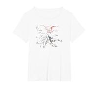 The Hobbit Lonely Mountain T-Shirt, Femme Grandes Tailles, Blanc, 2X