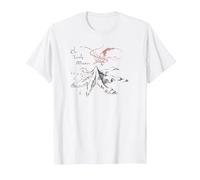 The Hobbit Lonely Mountain T-Shirt, Homme, Blanc, L