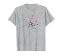 The Hobbit Lonely Mountain T-Shirt, Homme, Gris Chiné, 4XL