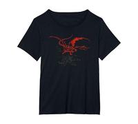 The Hobbit Smaug T-Shirt, Femme Grandes Tailles, Noir, 4X