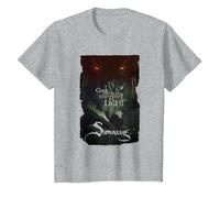 The Hobbit Smaug Taunt T-Shirt, Enfant, Gris Chiné, 3 Ans