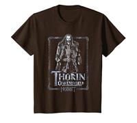 The Hobbit Thorin Stare T-Shirt, Enfant, Marron, 4 Ans