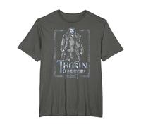 The Hobbit Thorin Stare T-Shirt, Homme Grandes Tailles, Asphalte, 5X Tall
