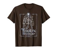 The Hobbit Thorin Stare T-Shirt, Homme, Marron, 3XL