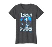 The Hobbit Thorin's Key T-Shirt, Femme, Chiné Foncé, L