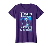 The Hobbit Thorin's Key T-Shirt, Femme, Violet, XL