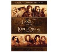 The Hobbit Trilogy / The Lord Of The Rings Trilogy: 6-Film Theatrical Versions [Digital Video Disc] Boxed Set, Eco Amaray Case
