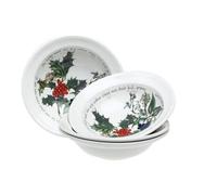 The Holly & Ivy Flocons d'avoine, Céramique, Multicolore, Lot de 6