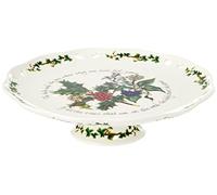 The Holly & Ivy Plat à gâteau sur Pied, Multicolore, 26 cm