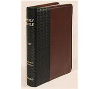 The Holy Bible: Revised Standard Version Catholic Edition Black/Burgundy, Bonded Leather Basketweave