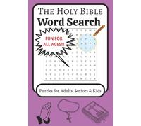 The Holy Bible Word Search Puzzle Book: Easy to Read Print Word Searches about Religion, Jesus, Scripture, and More | 6x9 inches, 110 pages | 50+ ... Gift for Vacations, Holidays, and Free Time