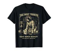The Holy Trinity Banc de Squat soulevé de Terre Jésus Lifter T-Shirt