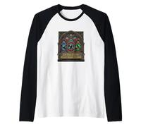 The Holy Trinity Bench Squat Deadlift Funny Powerlifting Manche Raglan